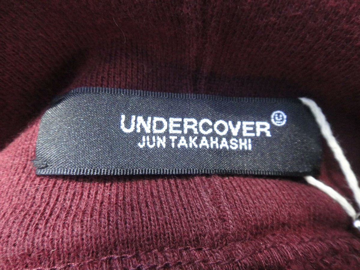 Undercover Jun Takahashi HOODED SWEATSHIRT Bordeaux Embroidered