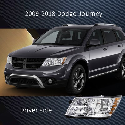 SOCKIR Headlight Assembly Fit for 2009-2020 Dodge Journey Headlamp Replacement Chrome Housing with Amber Reflector Right Passenger Side SOCKIR Headlight Assembly Fit for 2009-2020 Dodge Journey Headlamp Replacement Chrome Housing with Amber Reflector Right Passenger Side
