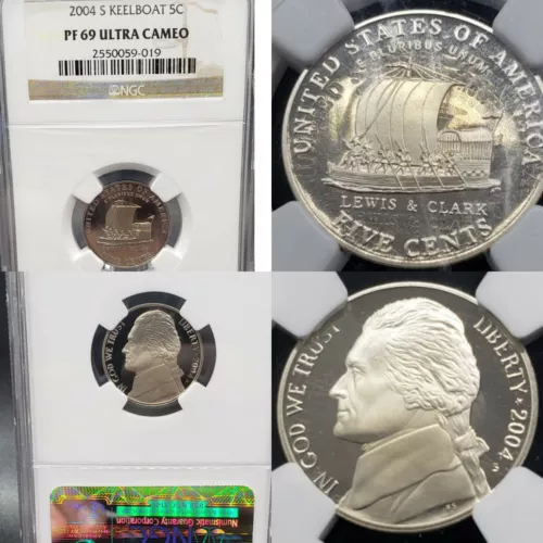 VERY Nice 2004-S Jefferson 5c Keelboat NGC PF-69 Ultra Cameo KVE Investments LLC