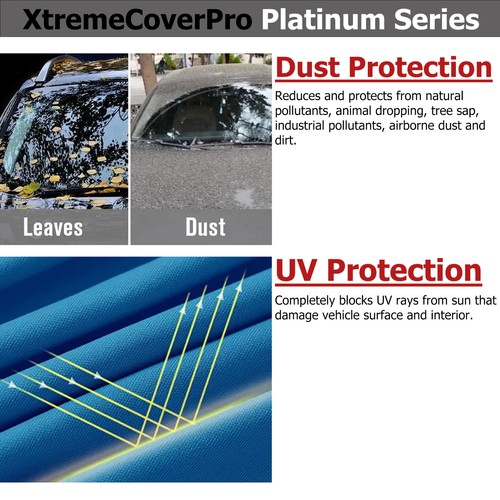 2016 2017 2018 2019 2020 DODGE RAM 1500 QUAD CAB 6.4FT BOX WATERPROOF CAR COVER - Picture 4 of 11