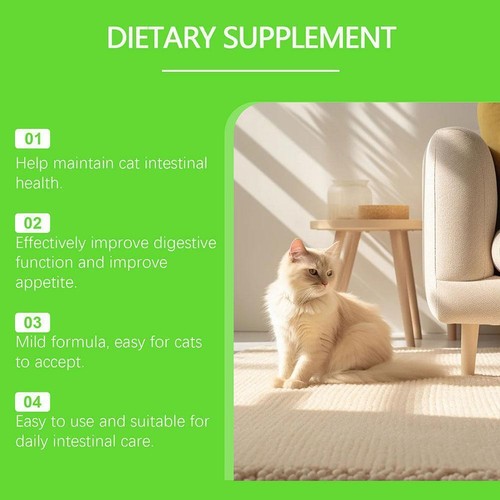 Probiotic drops cats intestinal digestive health constipation relief supple C8M0 - Picture 11 of 24
