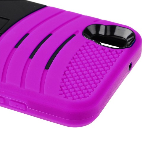 Armor Kickstand Shock Proof Case Cover For 2016 Boost Mobile LG Tribute HD LS676 - Picture 12 of 19