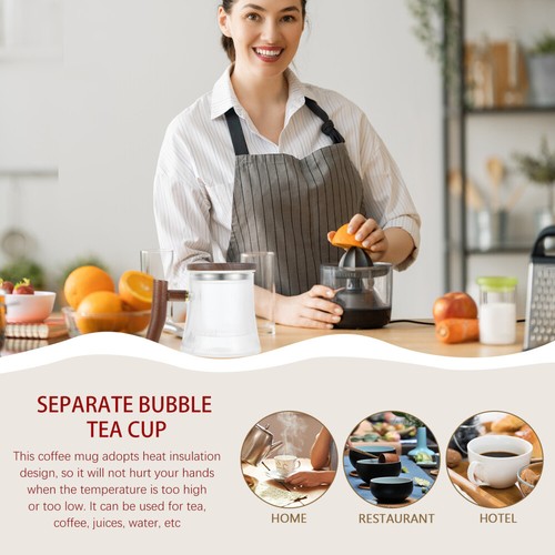 Tee Filter Tasse Tee Sieb Becher Isolierte Glas Becher Einweichen Tee Tasse - Bild 8 von 12