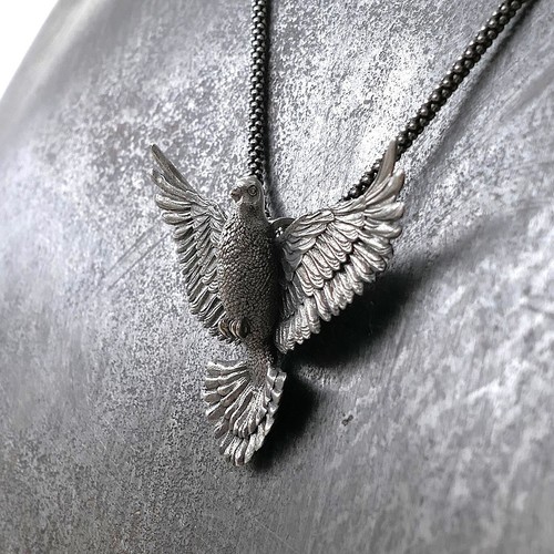 Ciondolo colomba con catena argento | collana colomba della pace | catena argento colomba - Foto 3 di 12