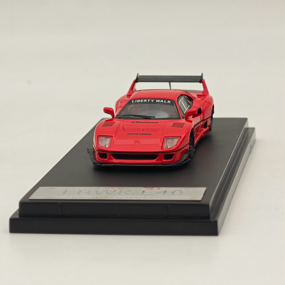 ■1/64【LBWK F40 STREET　WARRIOR】RED➕WHITE STREET WARRIOR Ferrari F40 LBWK Red 1:64 Diecast Ghost