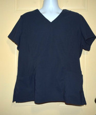 Oasis Scrub Top Navy Women's Sz XL GC 