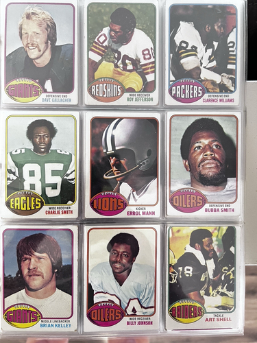 1976 Topps Football Near Complete Set 393/528! OJ, Ham, Bradshaw, Swann+Staubach - Picture 7 of 11