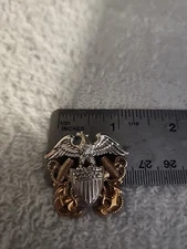 WW2 Sterling  Silver Cap Badge REAL THING ---WW2 Items Are Getting Rare Buy Now