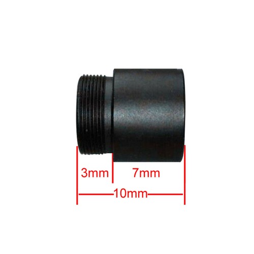 M12 X0.5 7mm S mount MTV Lens Extension tube Adapter Ring w/Lens Lock Ring - Picture 3 of 3