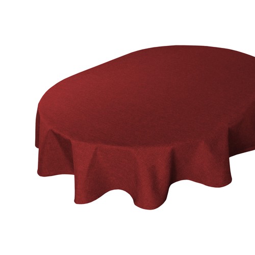 Tischdecke oval Leinenoptik Lotuseffekt Tischwäsche Wasserabweisend Tischtuch - Bild 13 von 127