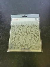 Simon Says Stamp OUTLINE CHRISTMAS BULBS Background Rubber Stamp