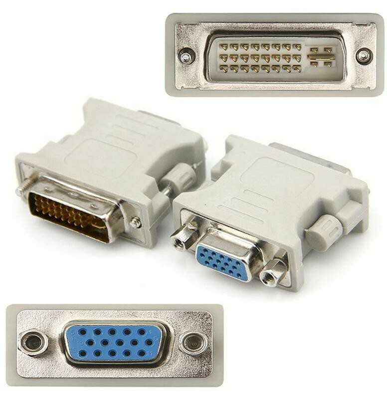 LOTTO di 2x CONFEZIONE DA DVI MASCHIO DUAL LINK 24+5 pin a LOTTO di 2x CONFEZIONE DA DVI MASCHIO DUAL LINK 24+5 pin a