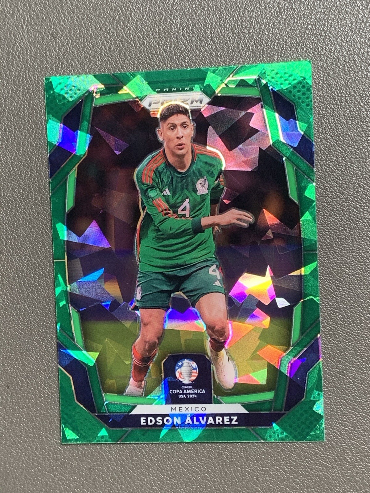 2024 PRIZM CONMEBOL COPA AMERICA EDSON ALVAREZ Green Cracked Ice Mexico