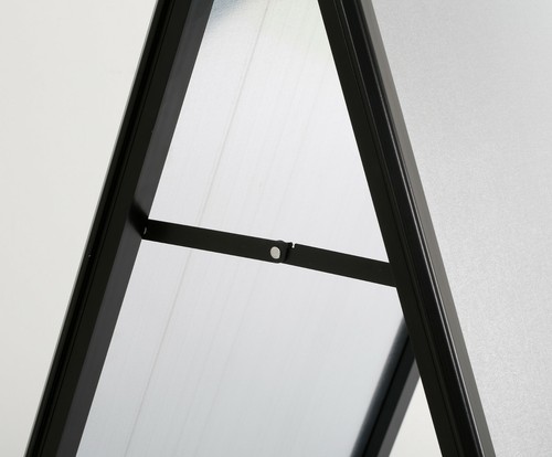Kundenstopper SCHWARZ 32mm DIN A1 Plakatständer Werbeaufsteller Stahlrückwand - Bild 7 von 7