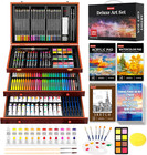 Soucolor Art Supplies, 192-Pack Deluxe Art Set Drawing Painting Supplies Kit wit