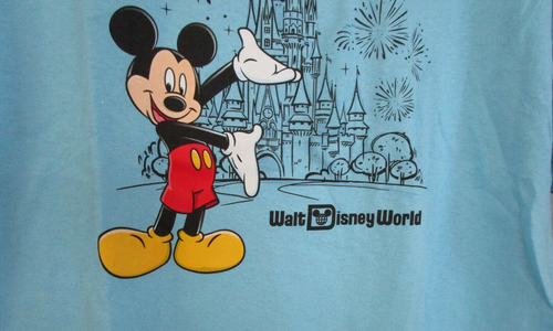 New Disney World Mickey Mouse Tee T-shirt XL Youth Cotton Chest 39 Length 26 in - Picture 3 of 6