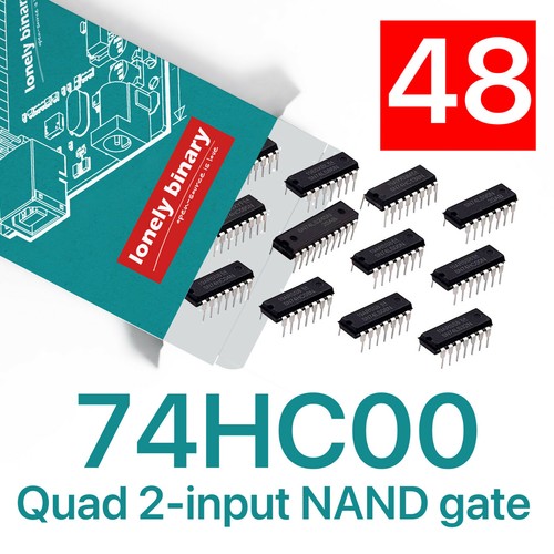 LONELY BINARY 74HC00 Quad 2-input NAND Gate Arduino UNO Raspberry PI ESP32 - Picture 3 of 4