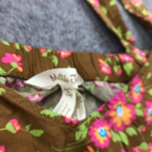 Matida Jane Top Women XL Brown Blouse Tunic Light weight Whim Floral Tank - Picture 5 of 10