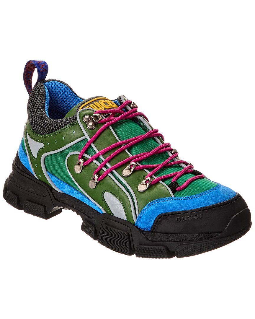 Мужские кроссовки Gucci Flashtrek из холста и кожи