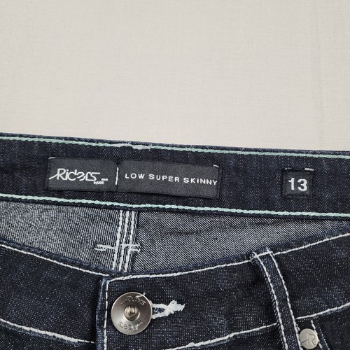 Riders by Lee Womens Low Rise Super Skinny Size 13 Jeans Blue Denim Stretch - Picture 3 of 11