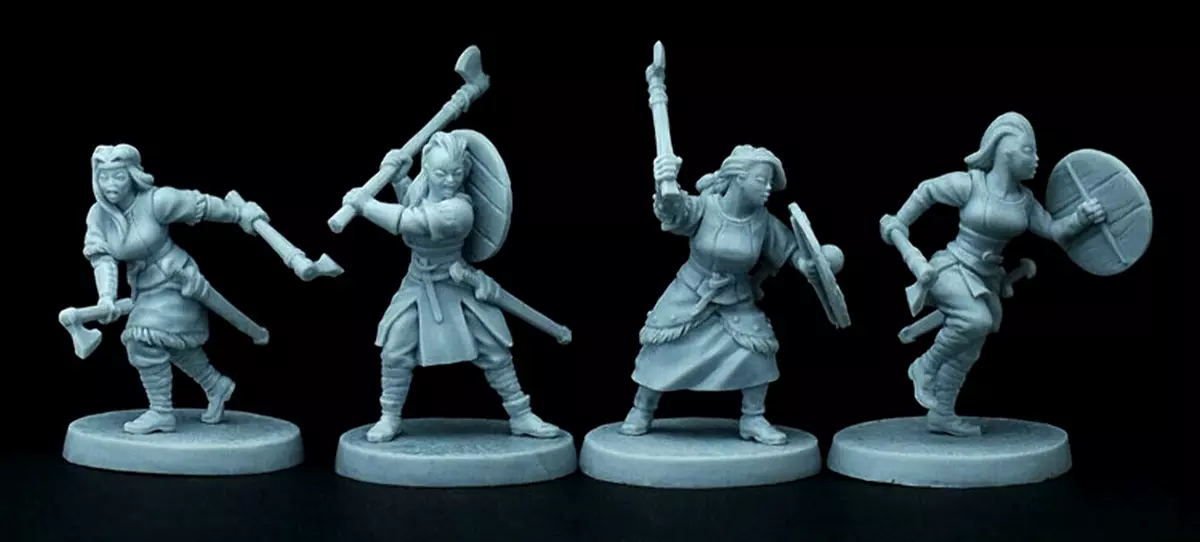 Shield Maiden miniatures for SAGA by Brother Vinni