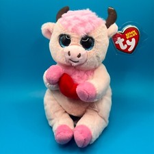 TY Beanie Baby (Beanie Bellies) - SPRINKLES the Valentine's Cow (6 inch)