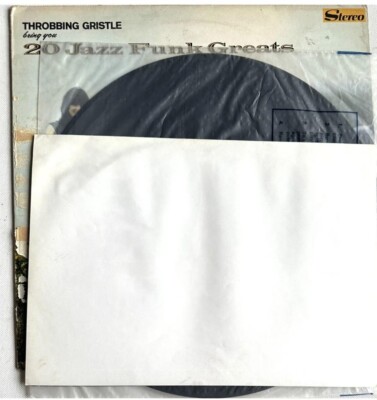 THROBBING GRISTLE 20 JAZZ FUNK GREATS VINYL LP UK 1979 1ST PRESS +