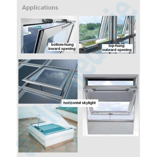 LIWIN 250N 230V GREY + SUPPORT BRACKETS FOR DORMER WINDOW GREY Chain actuator - Imagen 7 de 11