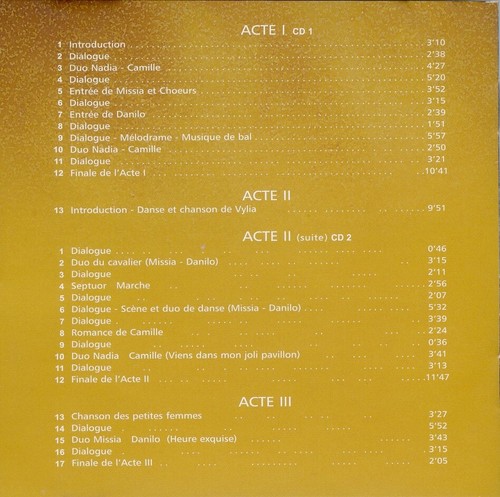 LEHAR la veuve joyeuse STICH-RANDALL HENNEVEUX ORTF SIBERT / 2 CD REMASTER - Imagen 3 de 3