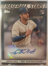 2020 Topps Baseball Stars Series 2 Black /199 Austin Nola #BSA-AN Rookie Auto RC