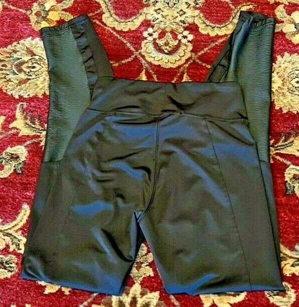 Leggings Kensie negros de imitación de cuero talla pequeña Foto 3 de 4