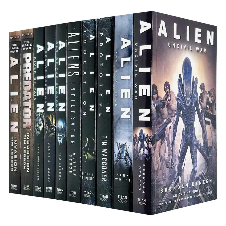 Alien Series Collection 10 Books Set by Brendan Deneen Sea of Sorrows, Incursion