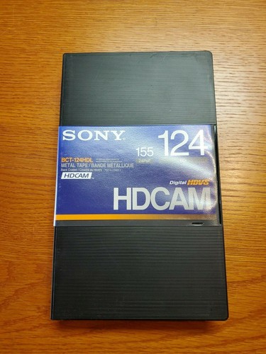 SONY HDCAM 124, BCT-124HDL, Lot of 2 Tapes