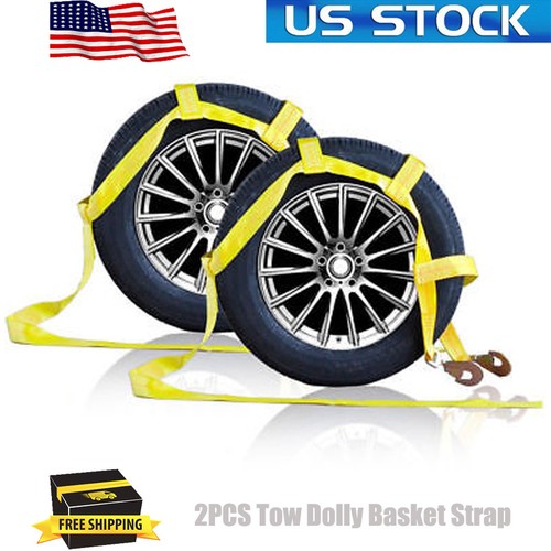 Tow Dolly Basket Strap with Twisted Snap Hooks Car Tie Down Strap Heavy Duty B04 - 第 1/10 張圖片