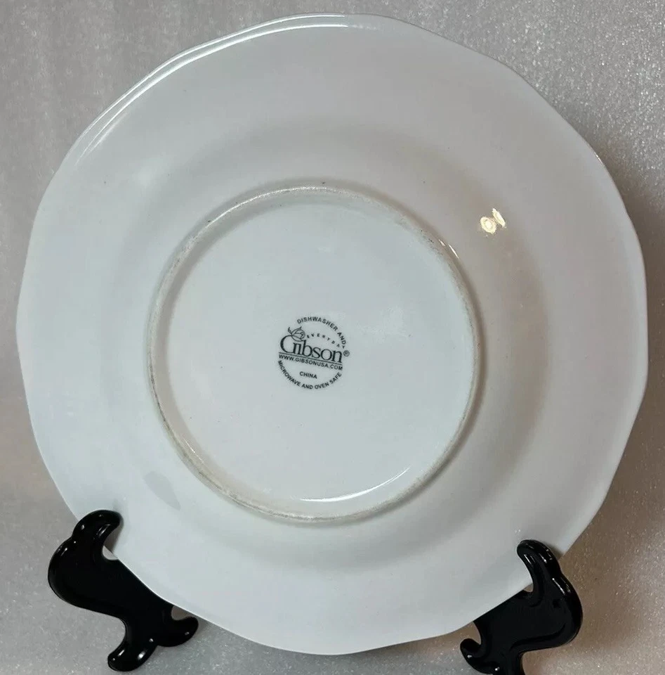 Gibson Everyday Scarborough белый салат или хлеб тарелка 8 дюймов замена винтажный - Изображение 2 из 4