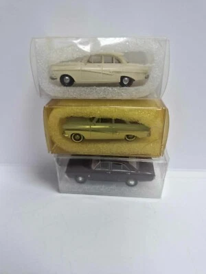 Lot of 3 Rare Brekina Ford 17M, 17M Kombi, Taunus MK I MIB OVP 1/87 plastic - Bild 1 von 4