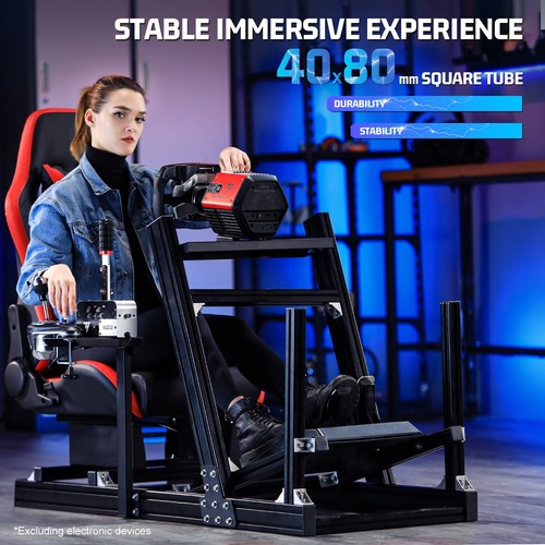 Dardoo Aluminium Racing Cockpit mit Sitz Fit Logitech G29 G920 G923 Thrustmaster - Picture 4 of 8