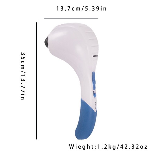 US Handheld Full Body Electric Massager Deep Tissue Percussion Wand Back Neck - Picture 5 of 11