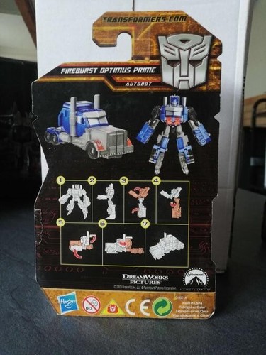 Transformers Optimus Prime 2008 Fireburst Good Condition, scelled - Foto 3 di 5