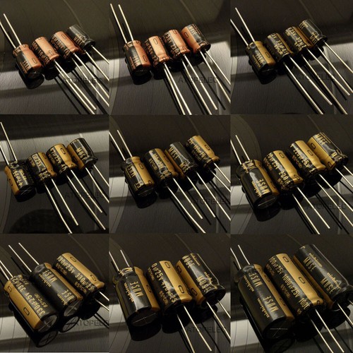 4 Stück Nichicon Muse KZ Serie Hi-Fi Audio Elektrolytkondensator 10-1000uF 25-50 V