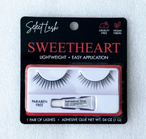 Select Lash False Eyelashes Sweetheart Evening Look-Cruelty Free Vegan Fibers - Picture 3 of 3