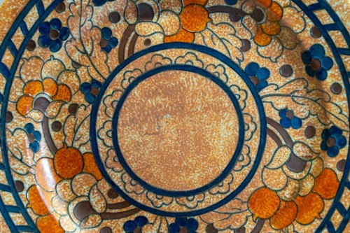 CHARLOTTE RHEAD 1930s CROWN DUCAL LARGE 12" WALL PLATE/CHARGER - Picture 4 of 8