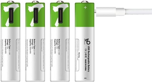 4Pcs USB AAA Lithium ion li-ion Rechargeable Battery 1.5V 750 mWh 1h Fast Charge - Picture 7 of 9