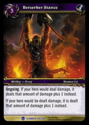 WORLD OF WARCRAFT - BERSERKER STANCE X3 - AZEROTH - EN