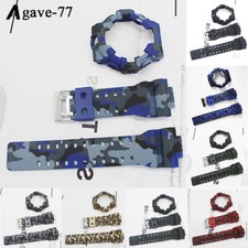 Camouflage Rubber Watch Strap Case For Casio GA700/710/735 Sports Replacement