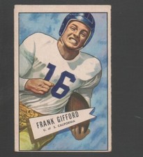 1952 Bowman Large Football Card #16-Frank Gifford-New York Giants Ex Card