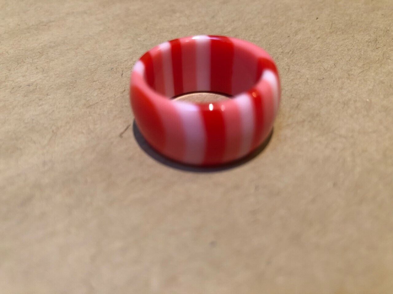 Bright Orange Chunky Wide Plastic Ring - NEW!! Retro 80's