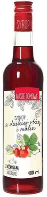 Sirup aus Hagebutten und Himbeeren 400ml
