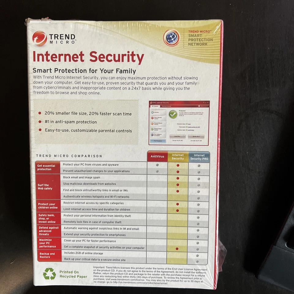 New! Trend Micro Internet Security 2010 - 1 PC license - Image 2 of 3