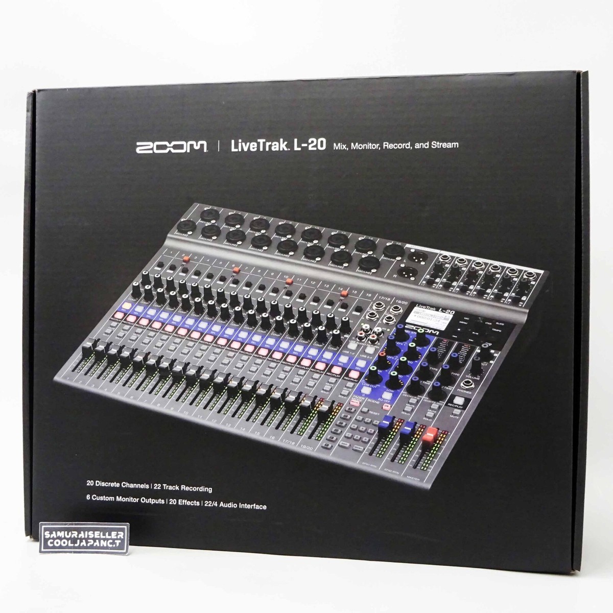 Zoom LiveTrak L-20 Digital Mixer Live Mixer Multi-Track Recorder